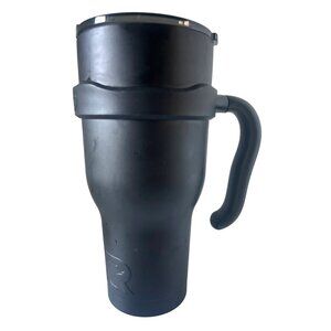 RTIC 32oz Stainless Steel Matt Black Travel Mug With Add on‎ Handle and Lid